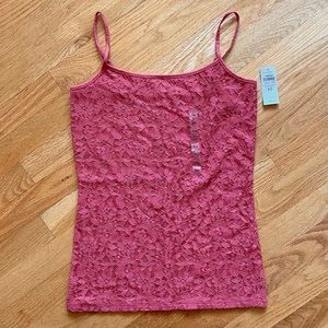 NWT Ann Taylor Floral Peach Camisole Tank Top
